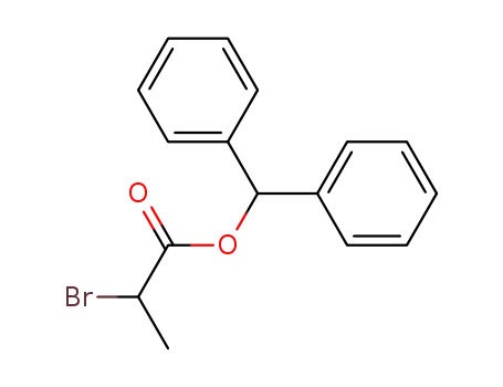 Molecular Structure of 136293-77-1 (benzhydryl 2-bromopropanoate)