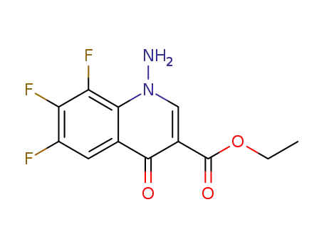 Molecular Structure of 100276-63-9 (3-Quinolinecarboxylic acid, 1-amino-6,7,8-trifluoro-1,4-dihydro-4-oxo-,
ethyl ester)