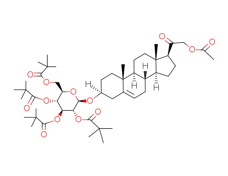 (21-Acetoxy-20-oxo-5-pregnen-3β-yl)-2,3,4,6-tetra-O-pivaloyl-β-D-glucopyranosid