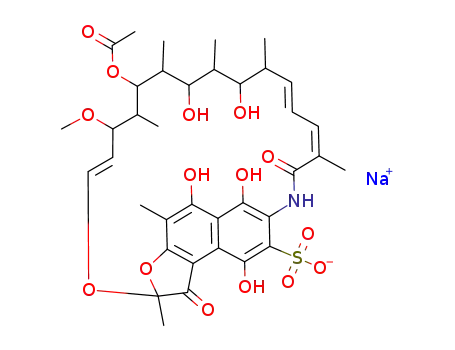 sodium rifamycin SV-3-sulfonate