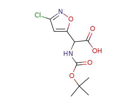 α-tert-Butyloxycarbonylamino-α-(3-chloroisoxazol-5-yl)acetic Acid