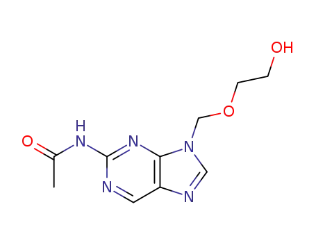2-acetylamino-9-<(2-hydroxyethoxy)methyl>-9H-purine