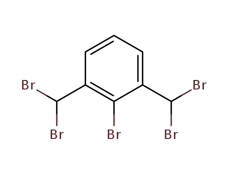 Molecular Structure of 135590-51-1 (Benzene, 2-bromo-1,3-bis(dibromomethyl)-)