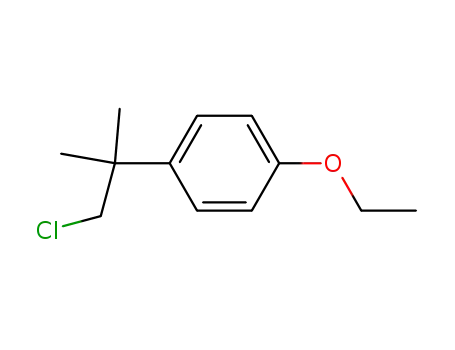 Molecular Structure of 83493-80-5 (Benzene, 1-(2-chloro-1,1-dimethylethyl)-4-ethoxy-)