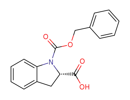 Molecular Structure of 104261-79-2 ((S)2,3-DIHYDRO-INDOLE-1,2-DICARBOXYLIC ACID 1-BENZYL ESTER)