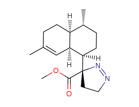 (S)-3-((1R,4R,4aS,8aR)-4,7-Dimethyl-1,2,3,4,4a,5,6,8a-octahydro-naphthalen-1-yl)-4,5-dihydro-3H-pyrazole-3-carboxylic acid methyl ester