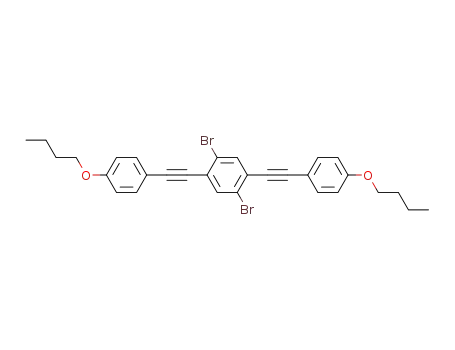 1,4-dibromo-2,5-bis(4-butoxyphenylethynyl)benzene