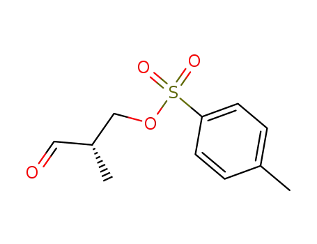 Molecular Structure of 183293-41-6 (Propanal, 2-methyl-3-[[(4-methylphenyl)sulfonyl]oxy]-, (2S)-)