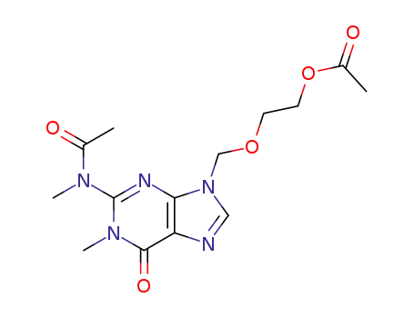 9-[(2-Acetoxyethoxy)methyl]-1-methyl-2-(N-methylacetamido)-6-oxopurine