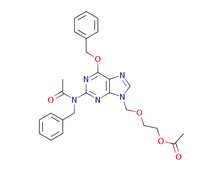 9-[(2-Acetoxyethoxy)methyl]-2-(N-benzylacetamido)-6-benzyloxypurine