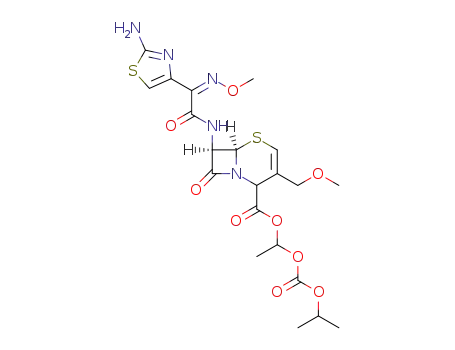 1-(isopropoxycabonyloxy) ethyl (6R, 7R) [7-[2-(2-AMINOTHIAZOL-4-YL)-2-METHOXYIMINO-] [ACETAMIDO]-3-(METHOXYMETHYL) 3-CEPHEM-4-CARBOXYLATE]
