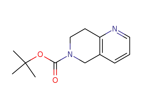 Molecular Structure of 259809-44-4 (TERT-BUTYL 7,8-DIHYDRO-1,6-NAPHTHYRIDINE-6(5H)-CARBOXYLATE)