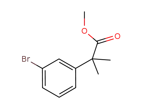 Molecular Structure of 251458-15-8 (Methyl 2-(3-broMophenyl)-2-Methylpropanoate)