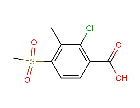 2-Chloro-3-methyl-4-(methylsulfonyl)benzoic acid