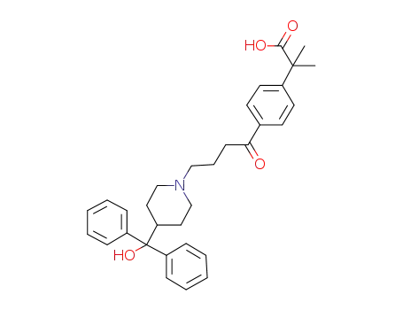 Benzeneacetic acid,4-[4-[4-(hydroxydiphenylmethyl)-1-piperidinyl]-1-oxobutyl]-a,a-dimethyl-