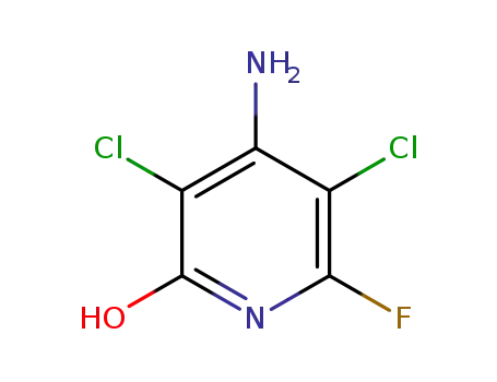 Molecular Structure of 94133-62-7 (4-amino-3,5-dichloro-6-fluoro-2-pyridone)