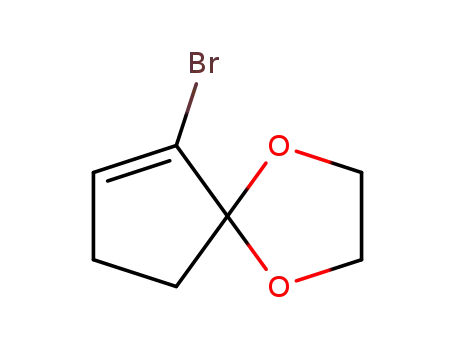 Molecular Structure of 68241-78-1 (2-Bromo-2-cyclopenten-1-oneethyleneketal)