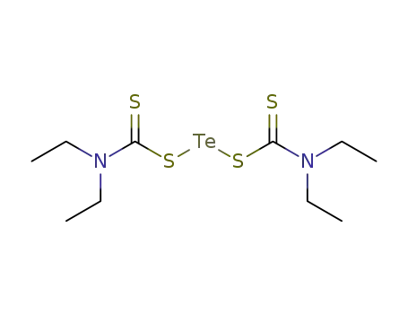 Molecular Structure of 136-93-6 (Methanethioamide,1,1'-[tellurobis(thio)]bis[N,Ndiethyl- )