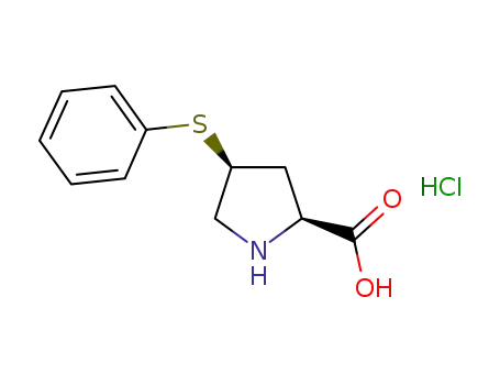 Molecular Structure of 105107-84-4 (cis-4-Phenylthio-L-proline hydrochloride)