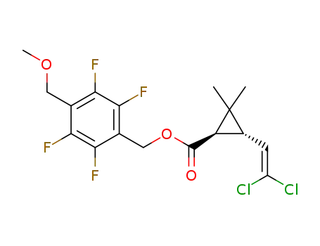 Cyclopropanecarboxylic acid, 3-(2,2-dichloroethenyl)-2,2-dimethyl-, [2,3,5,6-tetrafluoro-4-(methoxymethyl)phenyl]methyl ester, (1R,3S)-
