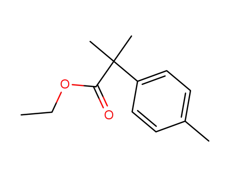 Molecular Structure of 32454-24-3 (α,α,4-Trimethylbenzeneacetic acid ethyl ester)