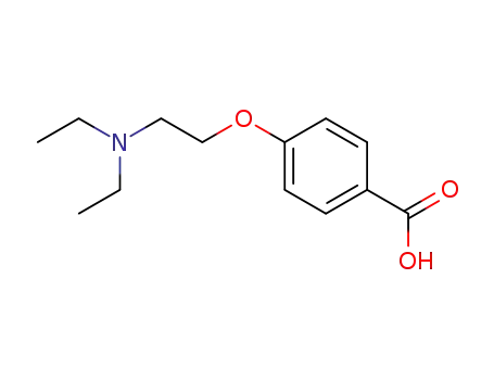 Molecular Structure of 34329-16-3 (Benzoic acid, 4-[2-(diethylamino)ethoxy]-)