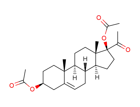 Molecular Structure of 1176-21-2 (17ALPHA-HYDROXYPREGNENOLONE-3,17-DIACETATE)