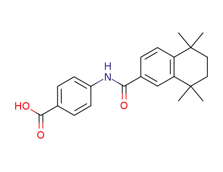 Molecular Structure of 102121-60-8 (4-[(5,6,7,8-TETRAHYDRO-5,5,8,8-TETRAMETHYL-2-NAPHTHALENYL)CARBOXAMIDO]BENZOIC ACID)
