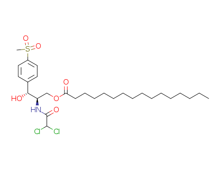 Hexadecanoic acid,2-[(dichloroacetyl)amino]-3-hydroxy-3-[4-(methylsulfonyl)phenyl]propyl ester,[R-(R*,R*)]- (9CI)