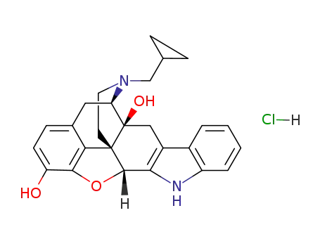 4,8-Methanobenzofuro[2,3-a]pyrido[4,3-b]carbazole-1,8a(9H)-diol,7-(cyclopropylmethyl)-5,6,7,8,14,14b-hexahydro-, hydrochloride (1:1),(4bS,8R,8aS,14bR)-
