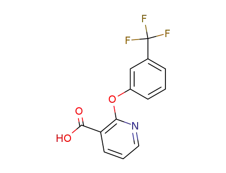 Molecular Structure of 36701-89-0 (2-[3-(TRIFLUOROMETHYL)PHENOXY]NICOTINIC ACID)