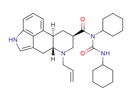N-Cyclohexyl-N-((cyclohexylamino)carbonyl)-6-(2-propenyl)ergoline-8-beta-carboxamide
