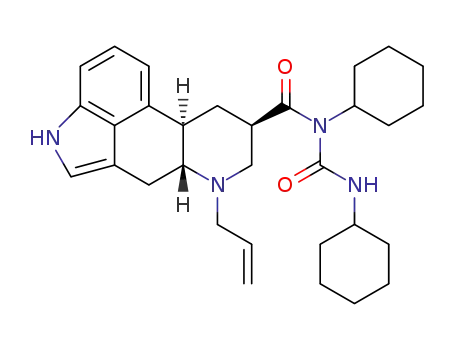 (8-BETA)-N-CYCLOHEXYL-N-((CYCLOHEXYLAMINO)CARBONYL)-6-(2-ALLYL)ERGO LINE-8-CARBOXAMIDE