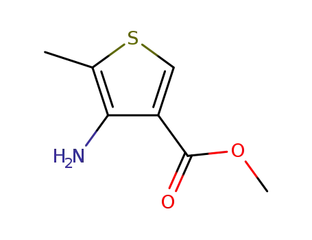 Molecular Structure of 81528-48-5 (Methyl 4-aMino-5-Methylthiophene-3-carboxylate)