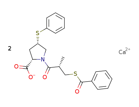 Molecular Structure of 81938-43-4 (Zofenopril calcium)