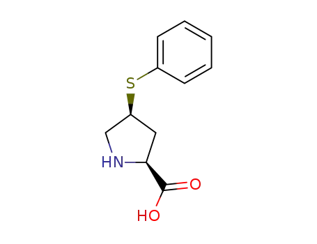 Molecular Structure of 81653-77-2 (Cis-4-phenylthio-L-proline (Zofenopril Intermediate))