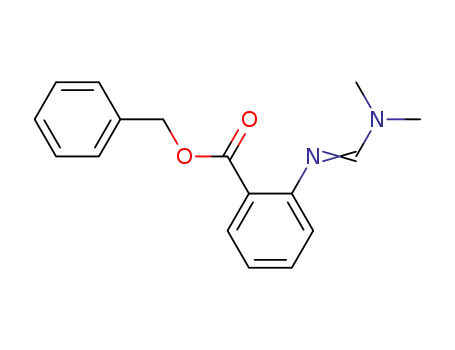 Benzoic acid, 2-[[(dimethylamino)methylene]amino]-, phenylmethyl
ester