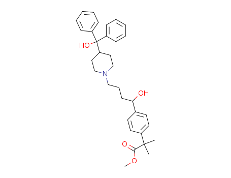 Methyl2-(4-(1-hydroxy-4-(4-(hydroxydiphenylmethyl)piperidin-1-yl)butyl)phenyl)-2-methylpropanoate