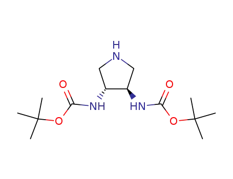 Carbamic acid,(3R,4R)-3,4-pyrrolidinediylbis-, bis(1,1-dimethylethyl) ester (9CI)