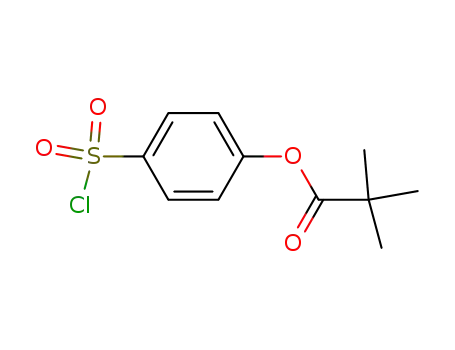 Molecular Structure of 150374-99-5 (4-CHLOROSULFONYLPHENYLPIVALATE)