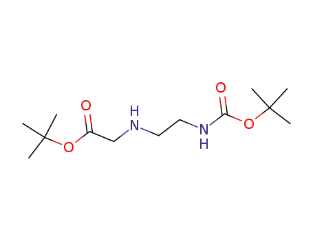 Molecular Structure of 188779-56-8 (Glycine, N-[2-[[(1,1-dimethylethoxy)carbonyl]amino]ethyl]-,
1,1-dimethylethyl ester)