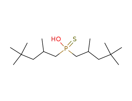 Molecular Structure of 132767-86-3 (Phosphinothioic acid,P,P-bis(2,4,4-trimethylpentyl)-)