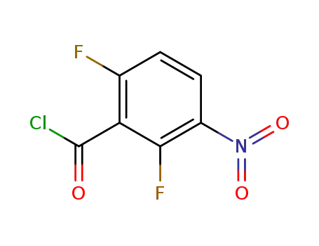 Molecular Structure of 260552-98-5 (2,6-DIFLUORO-3-NITROBENZOYL CHLORIDE)