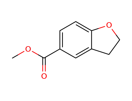 Molecular Structure of 588702-80-1 (Methyl2,3-Dihydro-benzofuran-5-carboxylate)