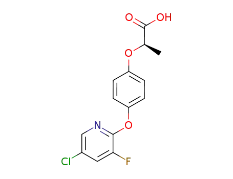 Propanoic acid,2-[4-[(5-chloro-3-fluoro-2-pyridinyl)oxy]phenoxy]-, (2R)-