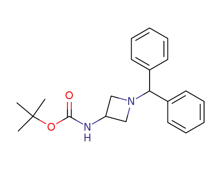Molecular Structure of 91189-18-3 (tert-Butyl 1-benzhydryl-3-azetidinylcarbamate)
