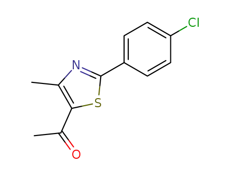 1-[2-(4-Chlorophenyl)-4-methyl-1,3-thiazol-5-yl]-1-ethanone 54001-07-9