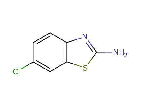 Molecular Structure of 95-24-9 (2-Amino-6-chlorobenzothiazole)