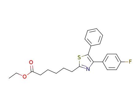 2-Thiazolehexanoic acid, 4-(4-fluorophenyl)-5-phenyl-, ethyl ester
