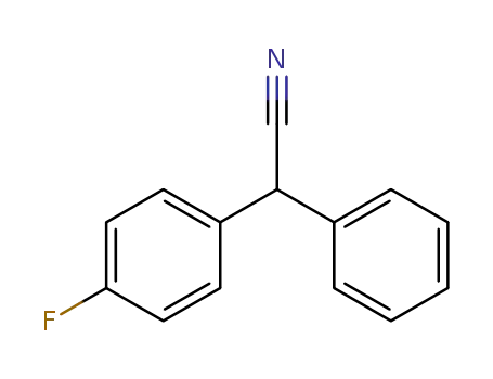 Molecular Structure of 719-82-4 (2-(4-fluorophenyl)-2-phenyl-acetonitrile)